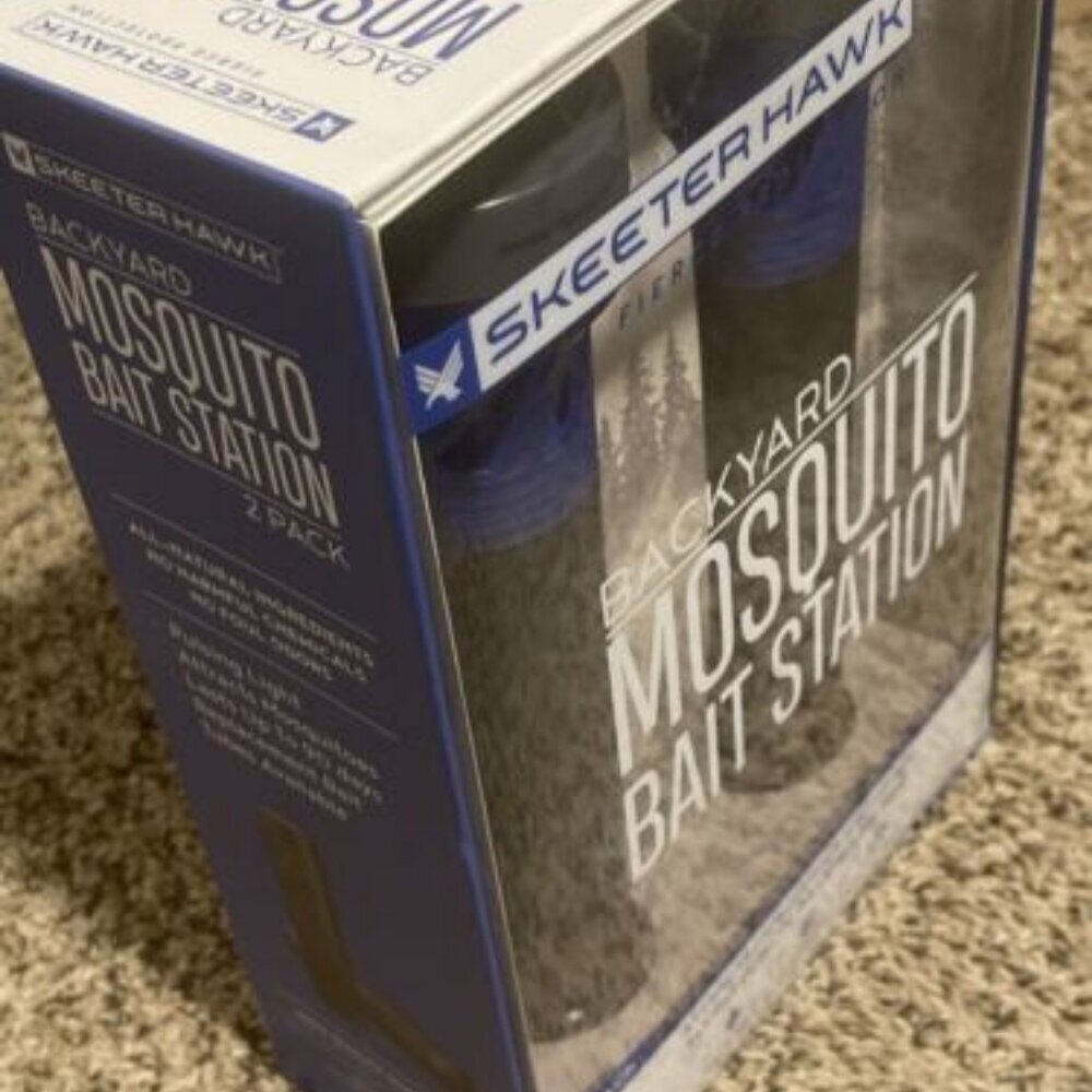 SKEETER HAWK BACKYARD MOSQUITO STATION 2 PACK SEALED SHIPS FAST WORLDWIDE - Picture 3 of 3